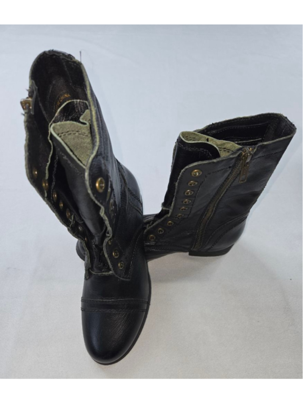 Elizabeth Anne | Women | Boots | Zip and Lace | Black | Size 6.5